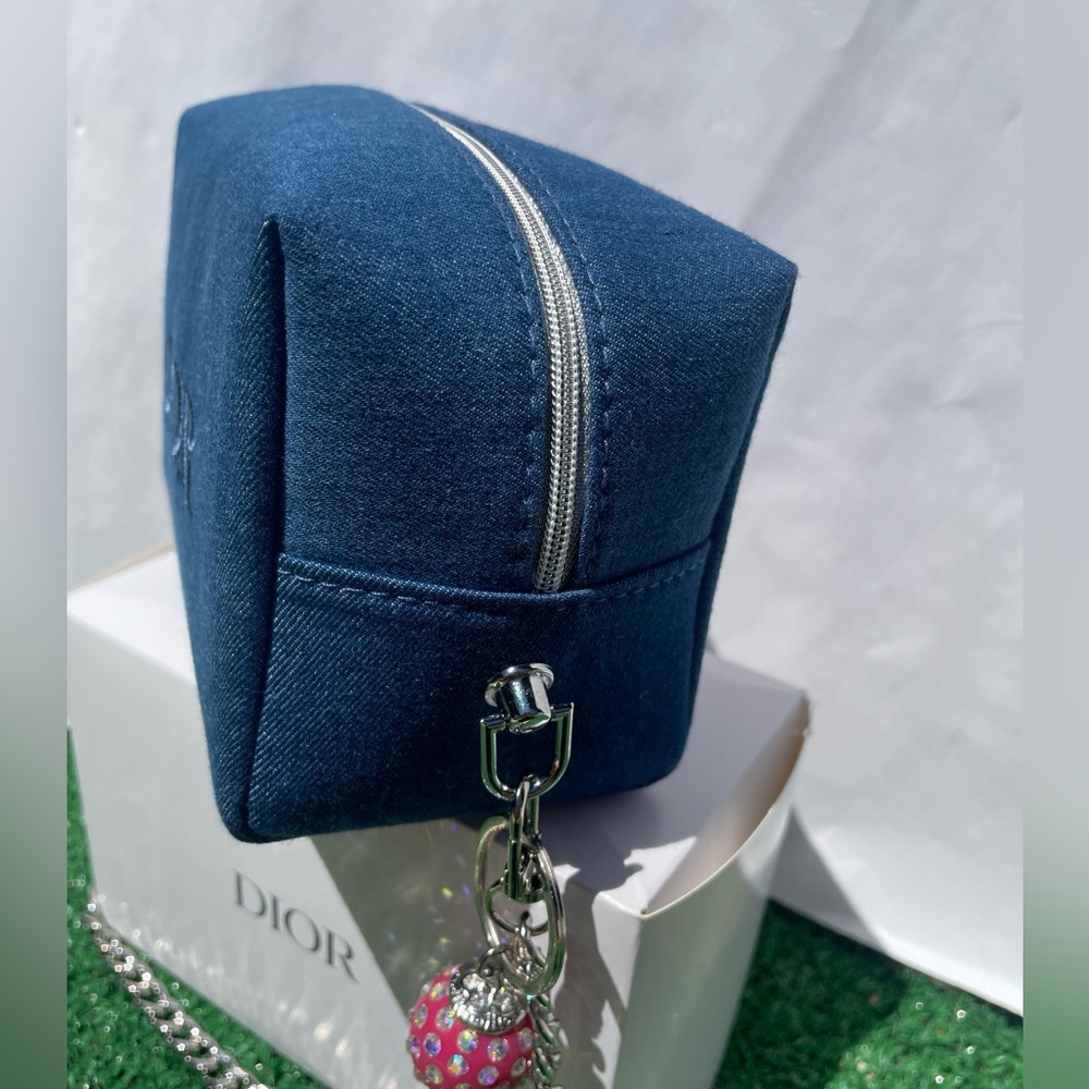 Dior Blue Crossbody Bag with Chain - Picture 7 of 15